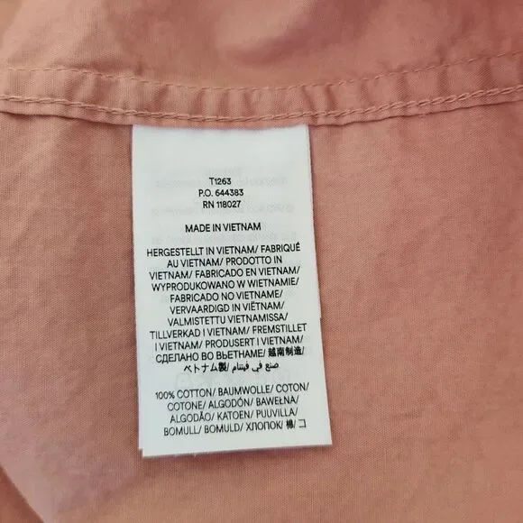 Boden Relaxed Poplin Top Size 12 - Picture 7 of 7